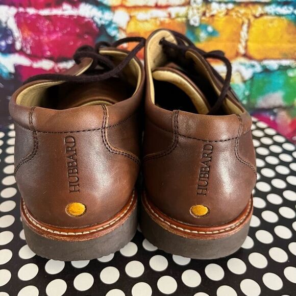 Samuel Hubbard Founder Men's 8.5  Medium Shoes Leather Brown Smooth M2100-041 - Picture 3 of 8